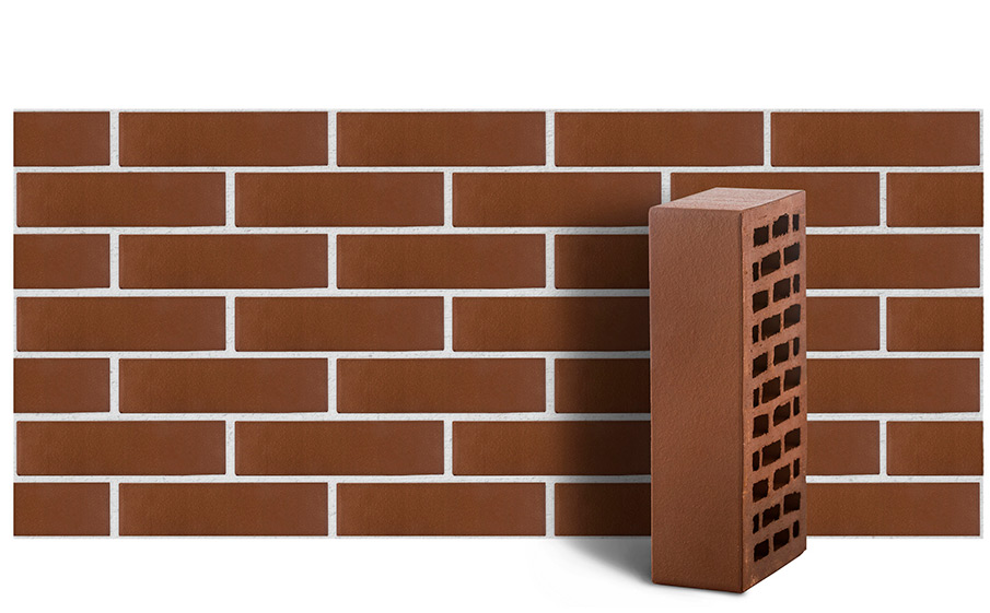 Кирпич ЛСР пустотелый коричневый гладкий М175 250*120*65 мм
